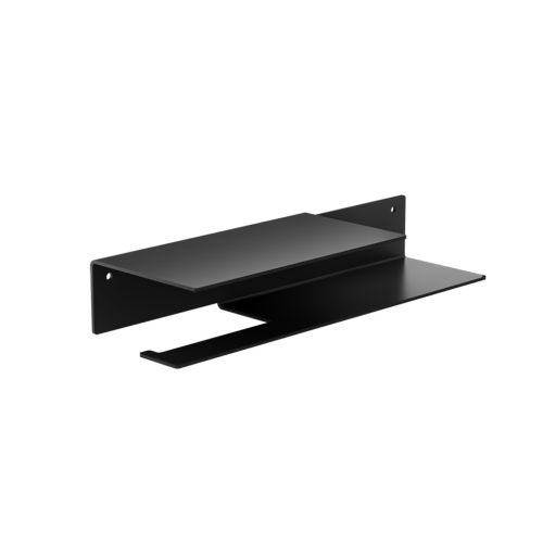 ΧΑΡΤΟΘΗΚΗ ΤΟΙΧΟΥ ΜΕ ΡΑΦΙ VERDI STRANTZA 7230205 Black Matt