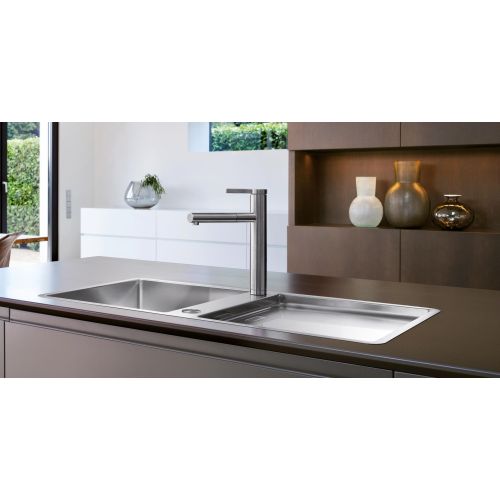 ΜΠΑΤΑΡΙΑ ΝΕΡΟΧΥΤΗ ΚΟΥΖΙΝΑΣ ΜΕ ΝΤΟΥΣ BLANCO LINEE-S Chrome