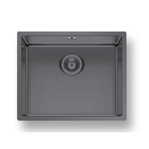 ΝΕΡΟΧΥΤΗΣ ΕΝΘΕΤΟΣ ΙΣΟΠΕΔΟΣ PYRAMIS Astris Colora (50x40) 1B Inox Gun Metal 54x44 cm