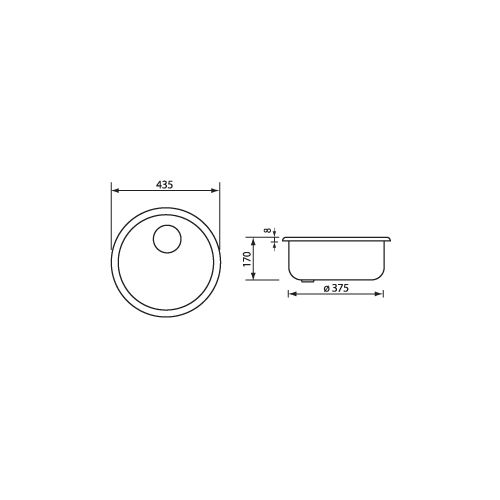 ΝΕΡΟΧΥΤΗΣ ΕΠΙΚΑΘΗΜΕΝΟΣ SANITEC CINZIA CODE 11949 (44χ50 1V) Σατινέ ∅ 43,50 cm 