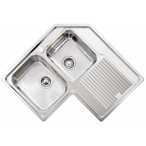 Νεροχύτης zenith γωνιακός (83χ83) : CODE 11248 - Σατινέ