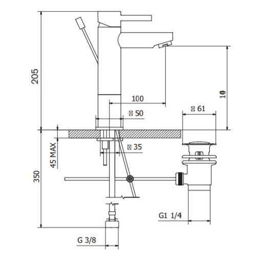 ΜΠΑΤΑΡΙΑ ΝΙΠΤΗΡΑ ΥΨΗΛΗ Teorema NEW JABiL 1178302 Chrome