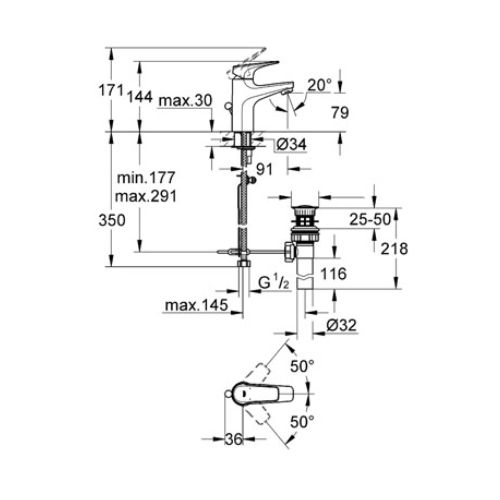ΜΠΑΤΑΡΙΑ ΝΙΠΤΗΡΑ GROHE BAUFLOW 32810 
