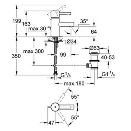 ΜΠΑΤΑΡΙΑ ΝΙΠΤΗΡΑ GROHE ESSENCE 33562 