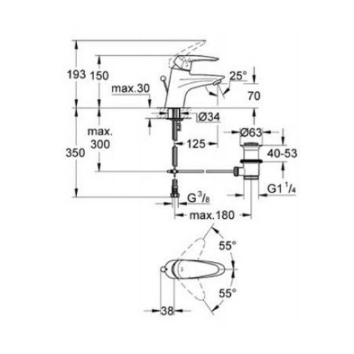 ΜΠΑΤΑΡΙΑ ΝΙΠΤΗΡΑ GROHE EURODISC 33183 