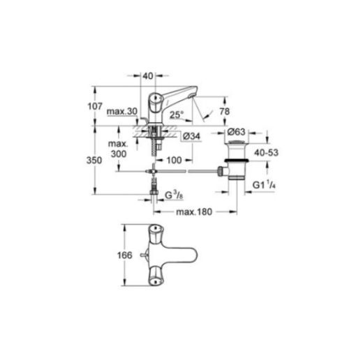 ΜΠΑΤΑΡΙΑ ΝΙΠΤΗΡΑ GROHE COSTA L 21390 