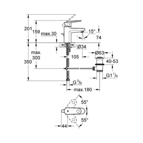 ΜΠΑΤΑΡΙΑ ΝΙΠΤΗΡΑ GROHE EUROPLUS 32612 