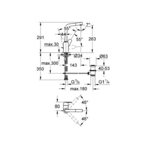 ΜΠΑΤΑΡΙΑ ΝΙΠΤΗΡΑ GROHE EURODISC COSMOPOLITAN 23054 
