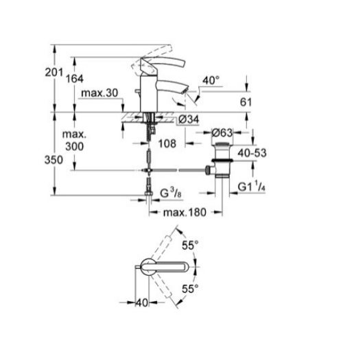 ΜΠΑΤΑΡΙΑ ΝΙΠΤΗΡΑ GROHE TENSO 32366 
