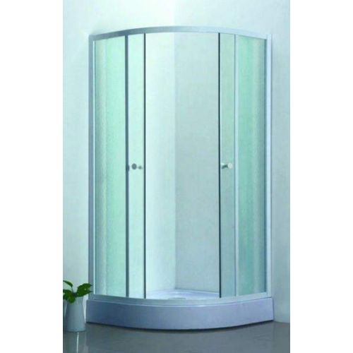 ΚΑΜΠΙΝΑ 90x90 ΗΜΙΚΥΚΛΙΚΗ GLORIA LAVA ΛΕΥΚΗ