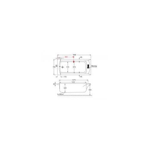 CARRON SIGMA 170X75 - ΜΠΑΝΙΕΡΑ ΥΔΡΟΜΑΣΑΖ ΟΡΘΟΓΩΝΙΑ ΑΠΟ CARRONITE