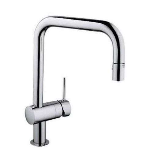 ΜΠΑΤΑΡΙΑ ΚΟΥΖΙΝΑΣ ΜΕ ΝΤΟΥΣ GROHE MINTA U+ 32322 