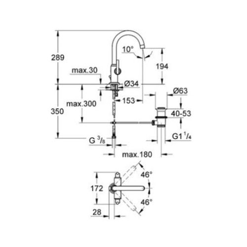ΜΠΑΤΑΡΙΑ ΝΙΠΤΗΡΑ GROHE ATRIO CLASSIC JOTA 21022 