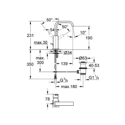 ΜΠΑΤΑΡΙΑ ΝΙΠΤΗΡΑ GROHE ALLURE 32146 