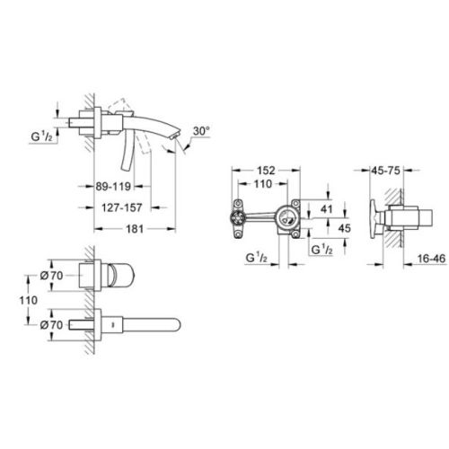 ΜΠΑΤΑΡΙΑ ΝΙΠΤΗΡΑ ΕΝΤΟΙΧΙΣΜΟΥ GROHE TENSO 19289 