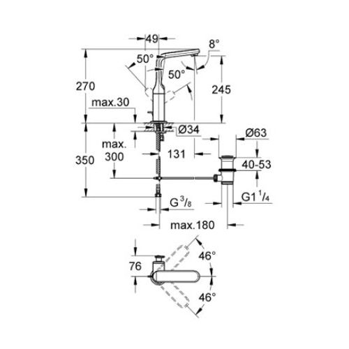 ΜΠΑΤΑΡΙΑ ΝΙΠΤΗΡΑ GROHE ONDUS VERIS 32184 