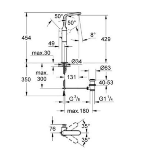 ΜΠΑΤΑΡΙΑ ΝΙΠΤΗΡΑ GROHE ONDUS VERIS 32191 