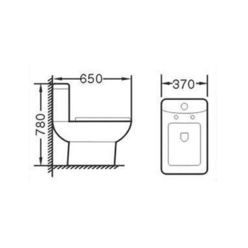 ΛΕΚΑΝΗ GLORIA AMBRA 65x37 