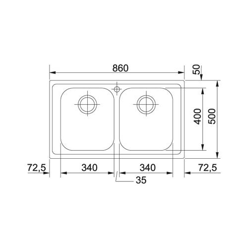 ΝΕΡΟΧΥΤΗΣ ΕΝΘΕΤΟΣ FRANKE Futuro-FOX 620 86x50 cm