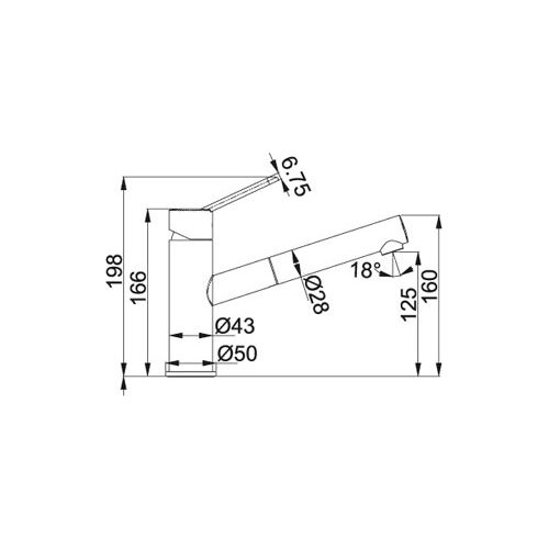 ΜΠΑΤΑΡΙΑ ΚΟΥΖΙΝΑΣ FRANKE Artis Ντους Χρωμέ