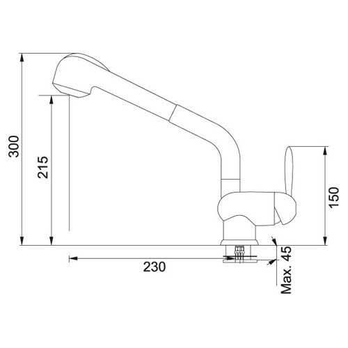 ΜΠΑΤΑΡΙΑ ΚΟΥΖΙΝΑΣ FRANKE Diamante Ντους Σατινέ