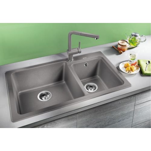 ΝΕΡΟΧΥΤΗΣ ΓΡΑΝΙΤΗ ΕΝΘΕΤΟΣ BLANCO NAYA 8 Pearl Grey 81,5x50 cm