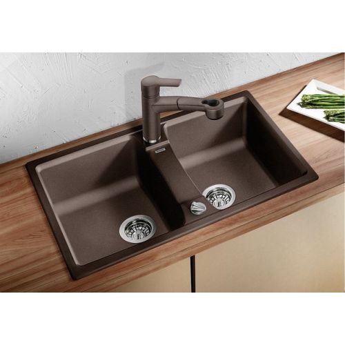 ΝΕΡΟΧΥΤΗΣ ΓΡΑΝΙΤΗ ΕΝΘΕΤΟΣ BLANCO LEXA 8 Anthracite 78x50 cm