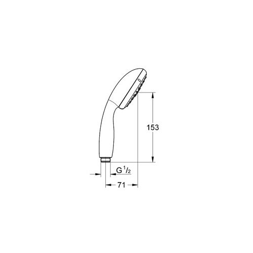 ΝΤΟΥΣ  ΧΕΙΡΟΣ GROHE New Tempesta III 100  28419