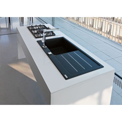 ΝΕΡΟΧΥΤΗΣ ΓΡΑΝΙΤΗ  FRANKE New Mythos Fusion MTF 611 Onyx Ποδιά Αριστερά 100x51,5 cm