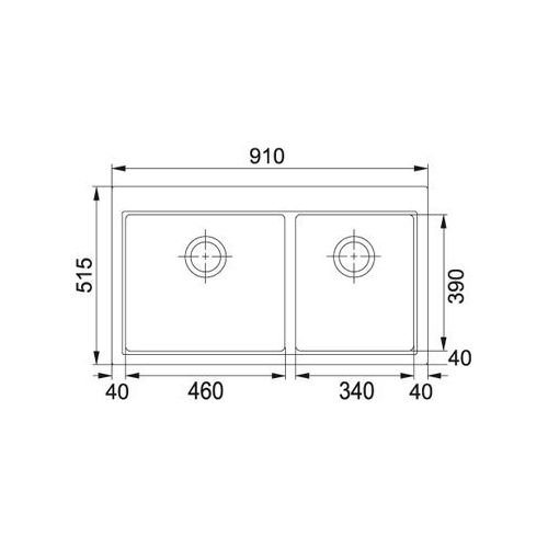ΝΕΡΟΧΥΤΗΣ ΓΡΑΝΙΤΗ ΕΝΘΕΤΟΣ FRANKE Mythos MTG 620 Metallic Platinum  91x51,5 cm