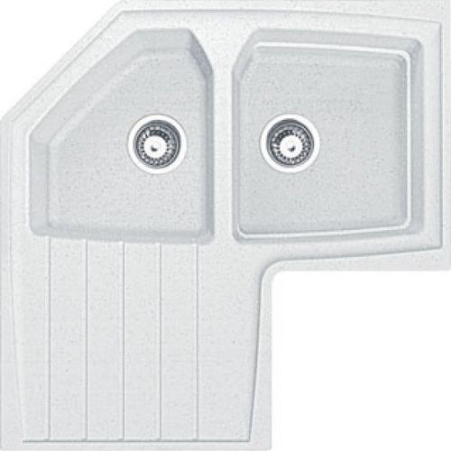 ΝΕΡΟΧΥΤΗΣ ΓΡΑΝΙΤΗ ΕΝΘΕΤΟΣ  ΓΩΝΙΑΚΟΣ  FRANKE  ATG 621-E Polar White 83x83/50 cm.