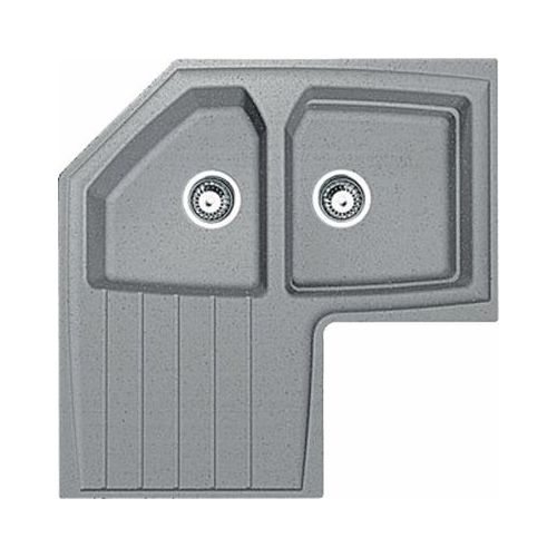 ΝΕΡΟΧΥΤΗΣ ΓΡΑΝΙΤΗ ΕΝΘΕΤΟΣ  ΓΩΝΙΑΚΟΣ  FRANKE  ATG 621-E Metallic Grafite 83x83/50 cm.