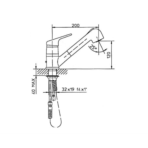 ΜΠΑΤΑΡΙΑ ΚΟΥΖΙΝΑΣ ΝΤΟΥΣ ΧΡΩΜΕ Teorema POP 118455
