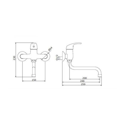 ΜΠΑΤΑΡΙΑ ΚΟΥΖΙΝΑΣ  ΧΡΩΜΕ Teorema NEW DERBY 119950
