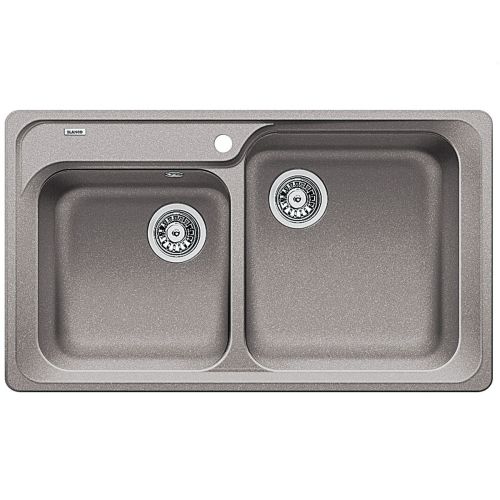 ΝΕΡΟΧΥΤΗΣ ΓΡΑΝΙΤΗ ΕΝΘΕΤΟΣ BLANCO CLASSIC 8 Alu Metallic 86x50 cm.