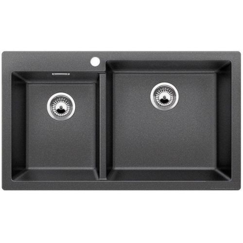 ΝΕΡΟΧΥΤΗΣ ΓΡΑΝΙΤΗ ΕΝΘΕΤΟΣ BLANCO PLEON 9 Anthracite 86x50 cm