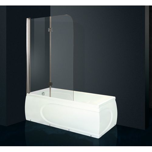 ΚΑΜΠΙΝΑ ΜΠΑΝΙΕΡΑΣ ΔΙΠΤΥΧΟ Aquarelle Bathtub Fresh II 110-112 cm.