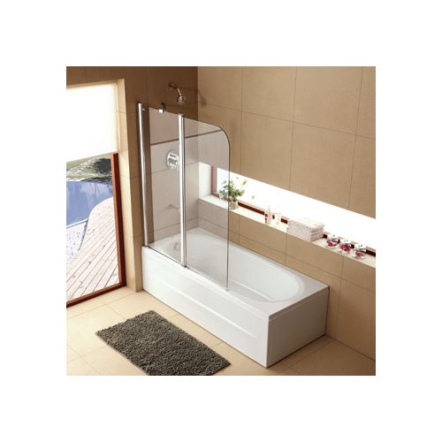 ΚΑΜΠΙΝΑ ΜΠΑΝΙΕΡΑΣ ΔΙΠΤΥΧΟ Aquarelle Bathtub Fresh III 120-122 cm.