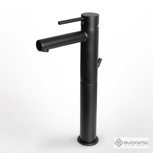 ΜΠΑΤΑΡΙΑ ΝΙΠΤΗΡΑ ΥΨΗΛΗ EURORAMA TONDA 145310P Black Matt