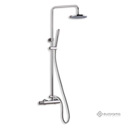 ΜΠΑΤΑΡΙΑ ΝΤΟΥΖΙΕΡΑΣ ΜΕ ΚΟΛΩΝΑ ΠΛΗΡΕΣ EURORAMA ELETTA TECNO 167065-100 Chrome