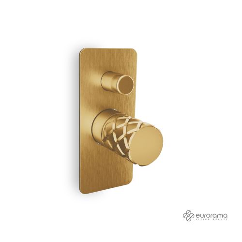ΜΙΚΤΗΣ ΕΝΤΟΙΧΙΣΜΟΥ ΔΥΟ ΕΞΟΔΩΝ EURORAMA ELETTA CHESTER 168030SL-201 Light Gold Brushed