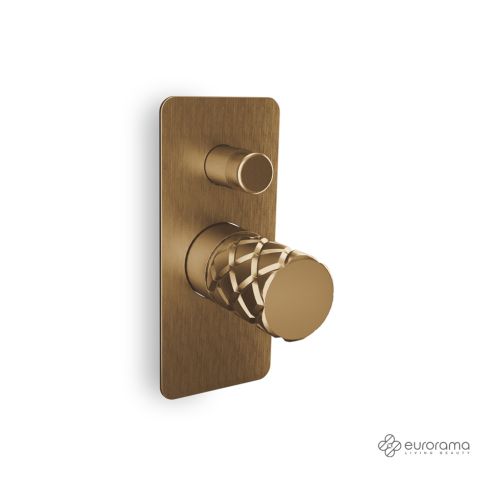 ΜΙΚΤΗΣ ΕΝΤΟΙΧΙΣΜΟΥ ΔΥΟ ΕΞΟΔΩΝ EURORAMA ELETTA CHESTER 168030SL-221 Bronze Brushed