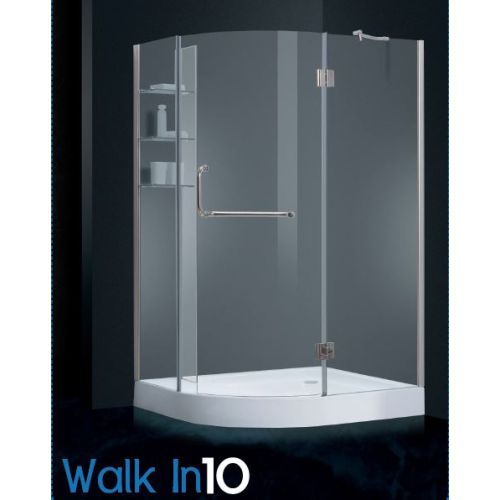 ΚΑΜΠΙΝΑ ΜΕ ΝΤΟΥΖΙΕΡΑ ΑΣΥΜΜΕΤΡΗ Aquarelle Giovanni Walk-In 10 120x100 cm.