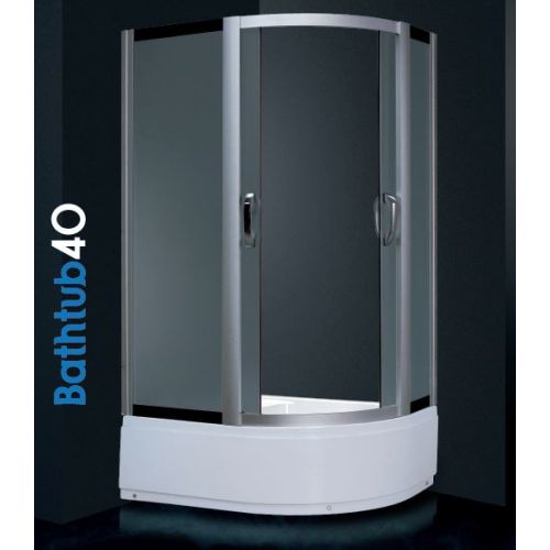 ΚΑΜΠΙΝΑ ΜΠΑΝΙΕΡΑΣ ΗΜΙΚΥΚΛΙΚΗ Aquarelle Bathtub 40 150x85 cm.