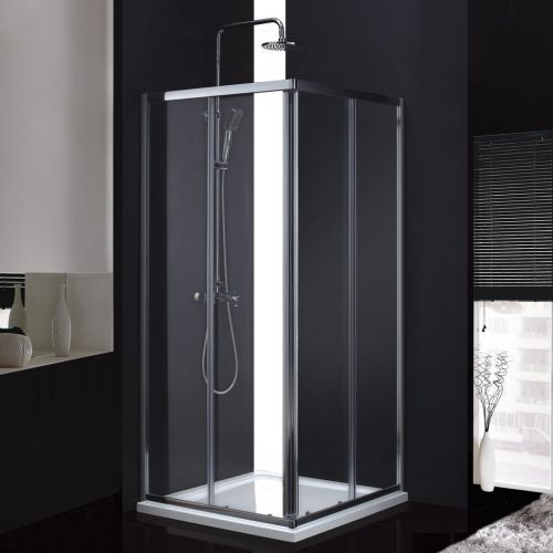 ΚΑΜΠΙΝΑ 80x80 cm. ΤΕΤΡΑΓΩΝΗ Devon PLAZA Corner Entry 80