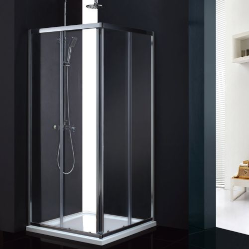 ΚΑΜΠΙΝΑ 80x80 cm. ΤΕΤΡΑΓΩΝΗ Devon PLAZA Corner Entry 80