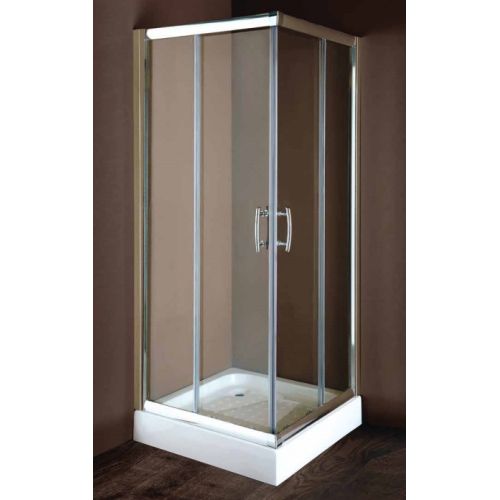 ΚΑΜΠΙΝΑ 80x80x170 cm. ΤΕΤΡΑΓΩΝΗ Karag FLORA 100