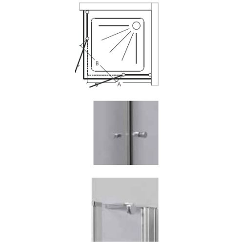 ΚΑΜΠΙΝΑ ΝΤΟΥΖΙΕΡΑΣ ΤΕΤΡΑΓΩΝΗ Karag PANEX 100  70x70x190 h cm