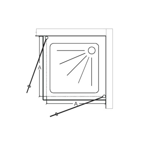 ΚΑΜΠΙΝΑ 70x70x200 cm. ΤΕΤΡΑΓΩΝΗ Karag S1