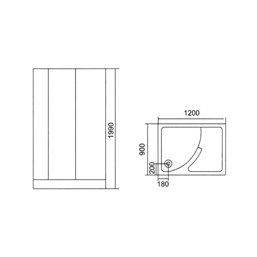 ΚΑΜΠΙΝΑ ΜΕ ΝΤΟΥΖΙΕΡΑ 90x120 cm. ΑΣΥΜΜΕΤΡΗ Karag K-802